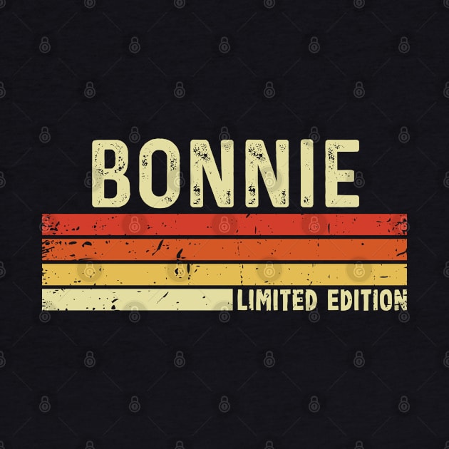 Bonnie First Name Vintage Retro Gift For Bonnie by CoolDesignsDz